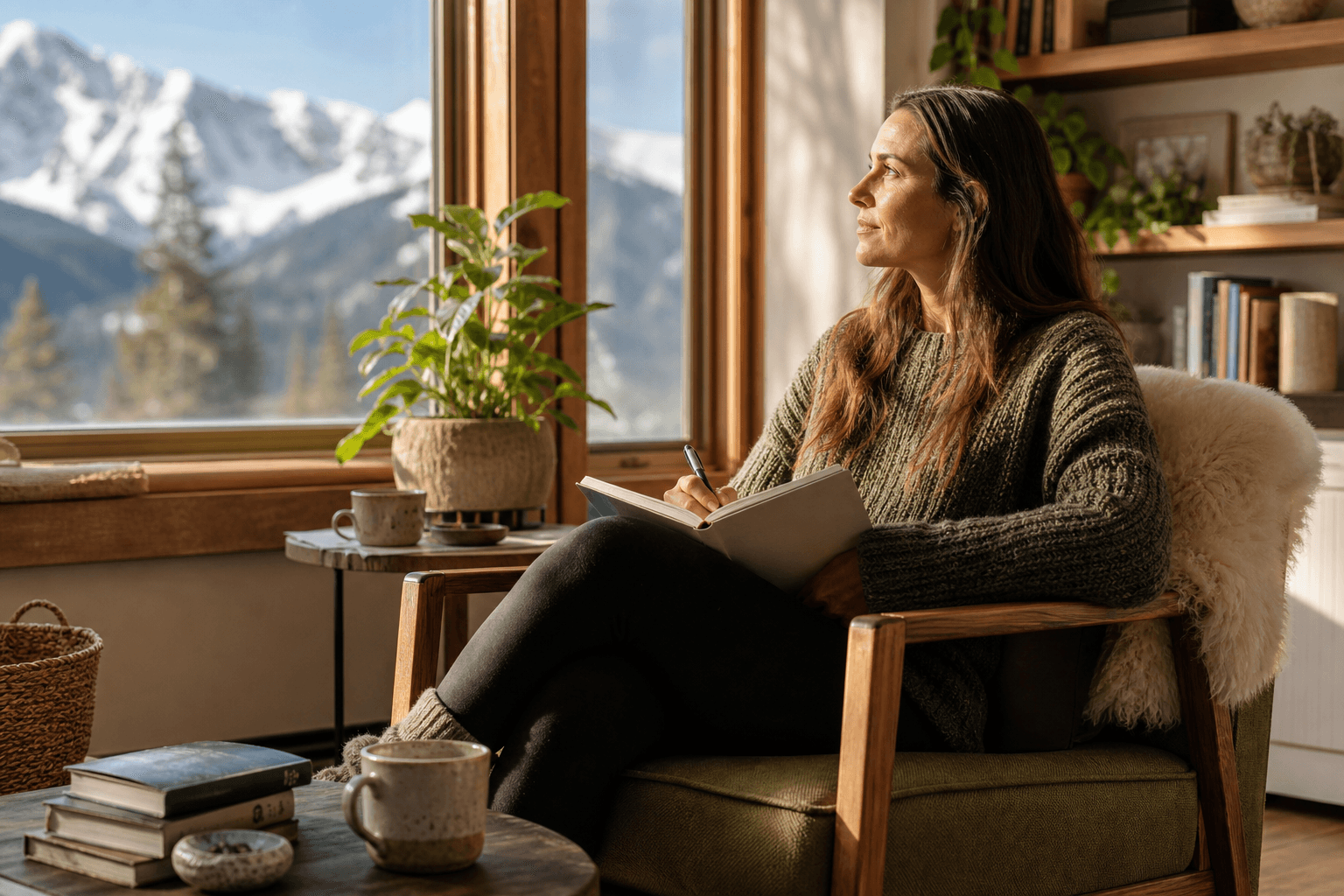 Woman building stability and self-awareness during bipolar disorder treatment