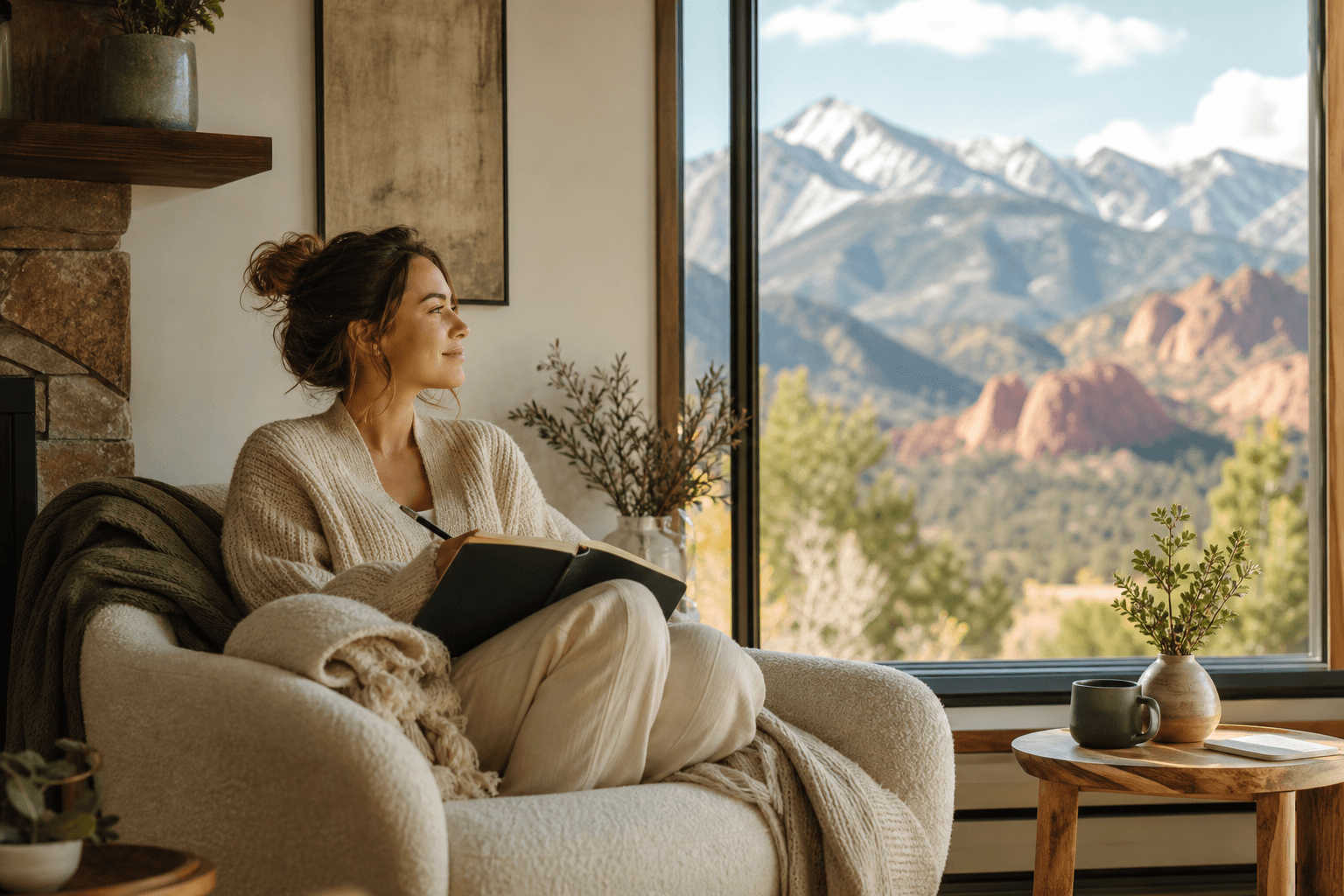 Woman journaling and reflecting during imposter syndrome recovery